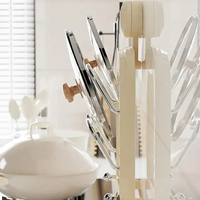 Suction Cup Pot Lid Holder Rack