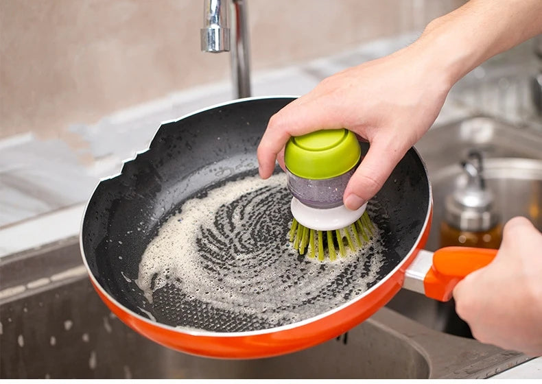 Dish Brush With Soap Dispenser